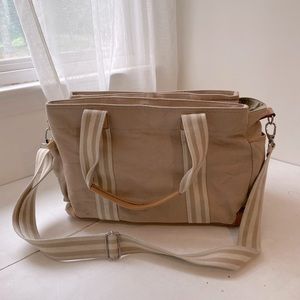 Pottery Barn Diaper Bag - Beige